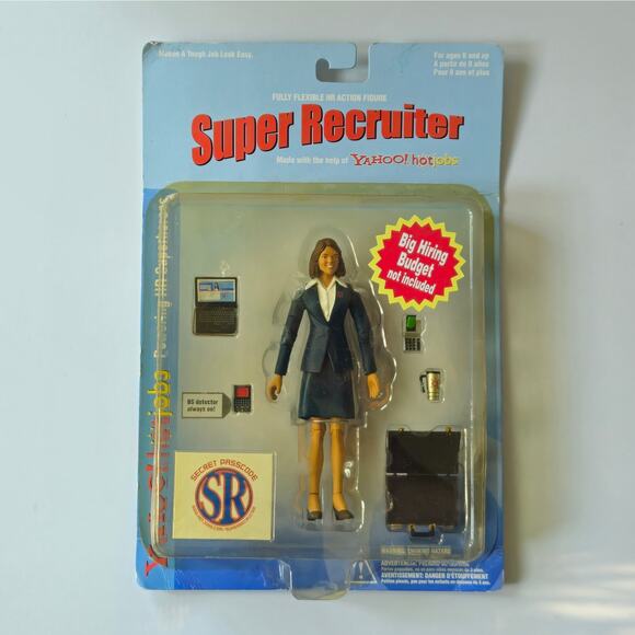 2005 Yahoo! HotJobs Super Recruiter Action Figure | New in Original Packaging
